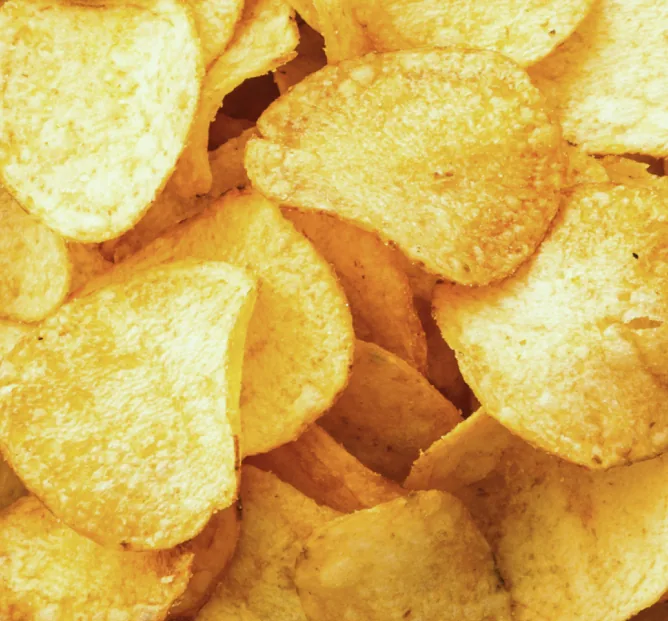 Chips croustillantes de pommes de terre